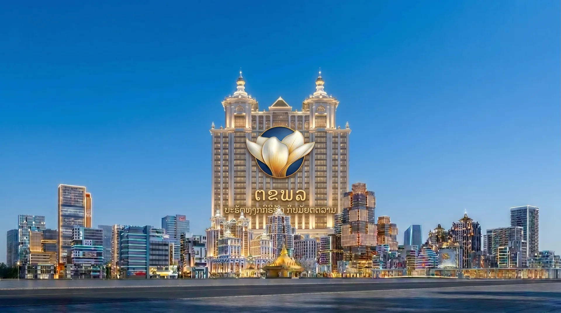 磨丁经济特区城市建筑形象图